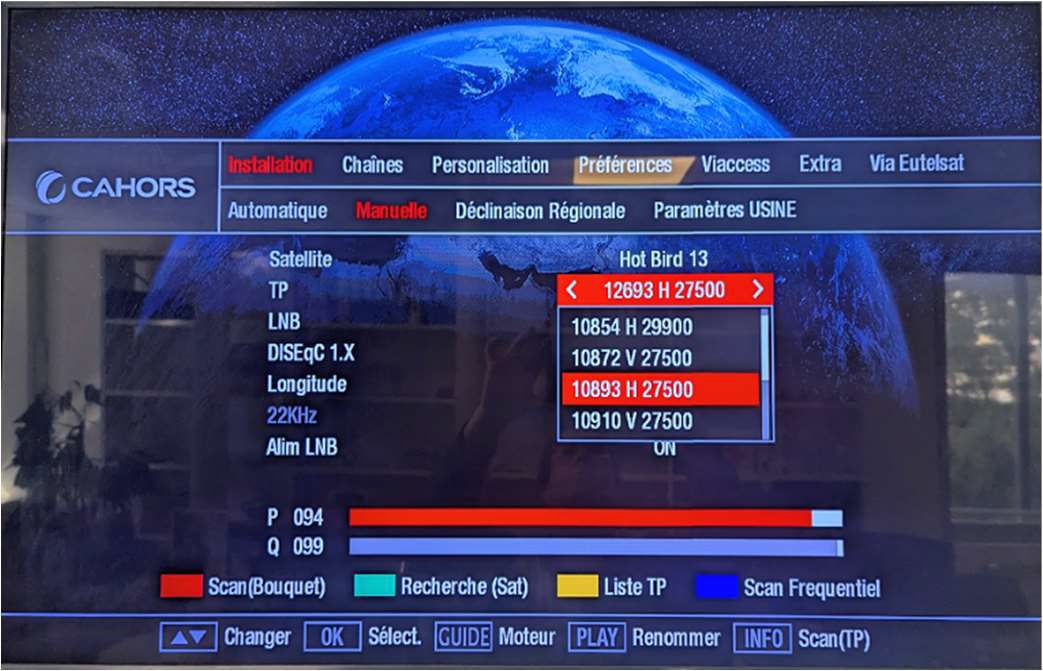 Menu TP 10892 Cahors Veox