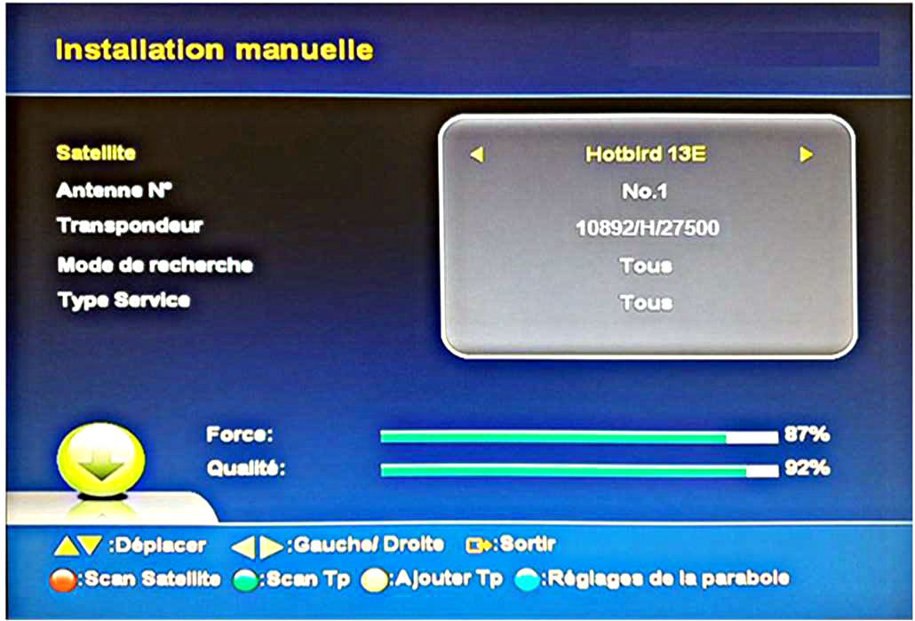 Menu Installation Strong Thomson