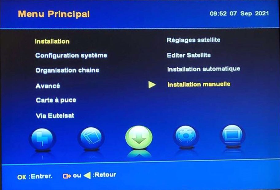 Menu Installation Strong - Thomson