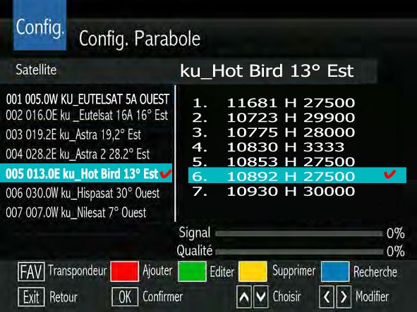 Ecran Configuration-3 SIRIUS