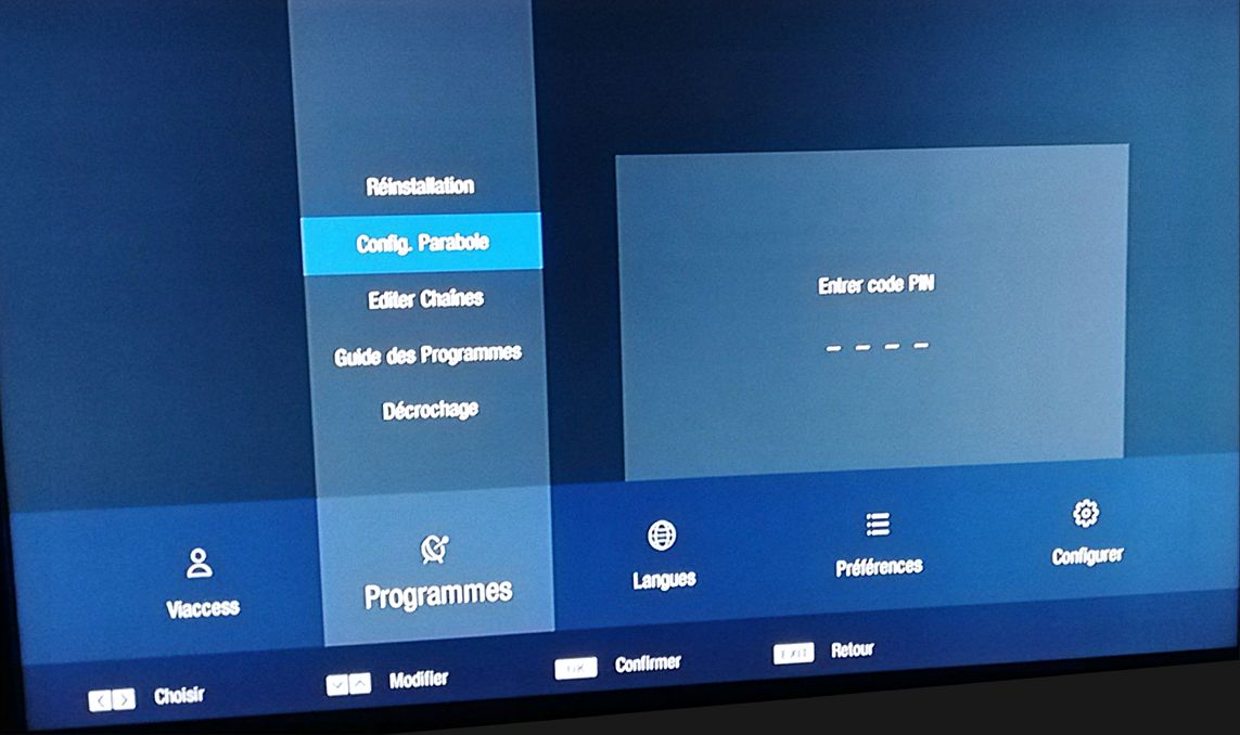 Sirius3 Programmes - code pin Sirius3 Programmes - code pin